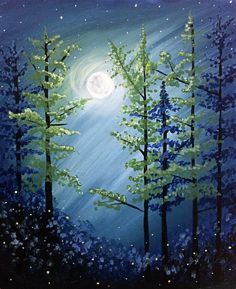 Midnight Forest Paint Nite Fundraiser Delmarvalife