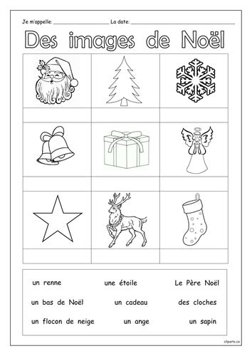 French Christmas Joyeux Noël Activity Booklet Worksheets