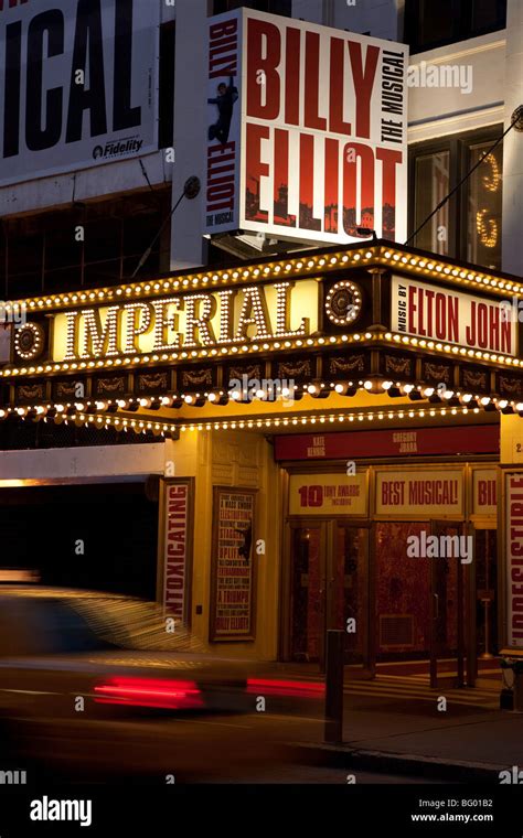 Broadway Theater Marquee Nyc Stock Photo Alamy