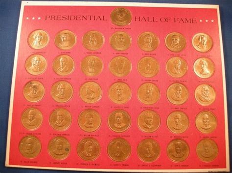 1968 Franklin Mint Presidential Hall Of Fame Coin Collection