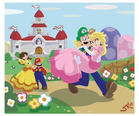 Mario And Luigi And Princess Peach