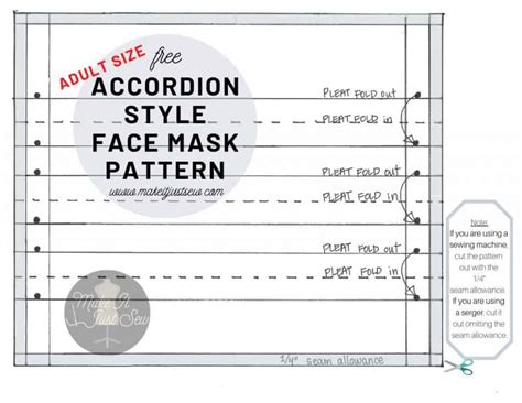 3d mask pattern etsy : Free Mask Pattern Pdf / Easy No Sew Face Mask With A T ...