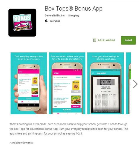 Can you give more options for box top app instructions if required? Box Tops Bonus App - The Easy Way to Earn Money for Your ...