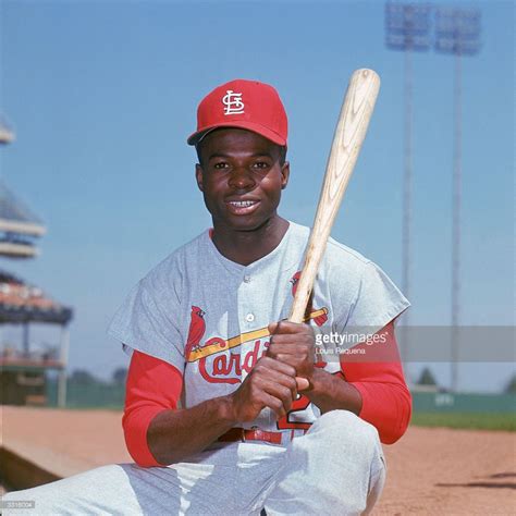 Lou Brock Of The St Louis Cardinals Poses For A Portrait Circa