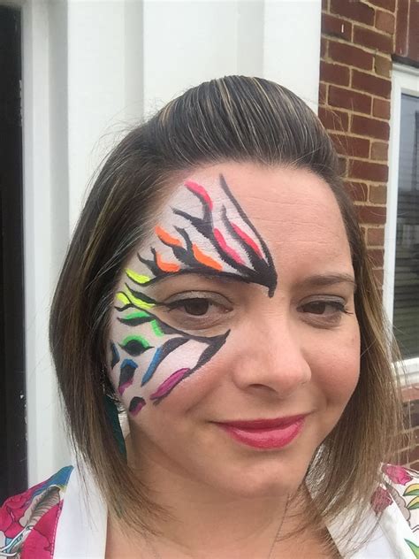 Rainbow Animal Print Face Paint For Pride Face Paint Carnival Pride