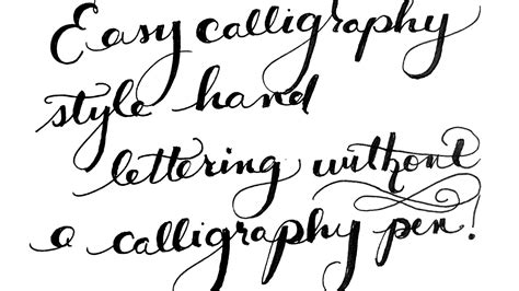 How To Write Calligraphy Letters With A Pen Calligraph Choices