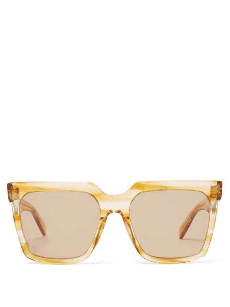 Square Acetate Sunglasses Celine Eyewear Matchesfashion Us