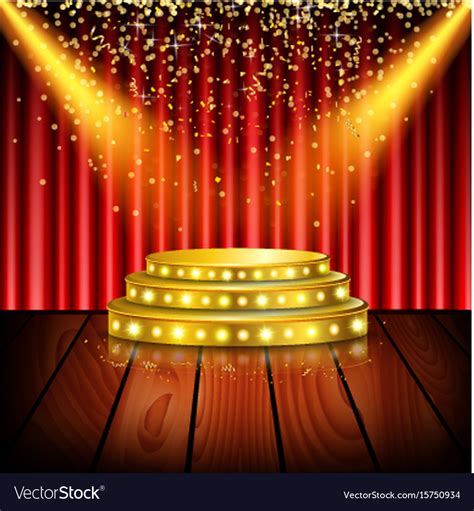 Spotlight Shining On Stage Background Royalty Free Vector