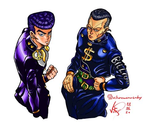 Fanart Just Finished This Drawing Of Josuke And Okuyasu R