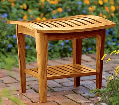 Maybe you would like to learn more about one of these? Teak shower stool teak bath stool - Tropical - Shower ...