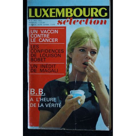 luxembourg sélection n° 2 mai 1962 brigitte bardot cover 12 p