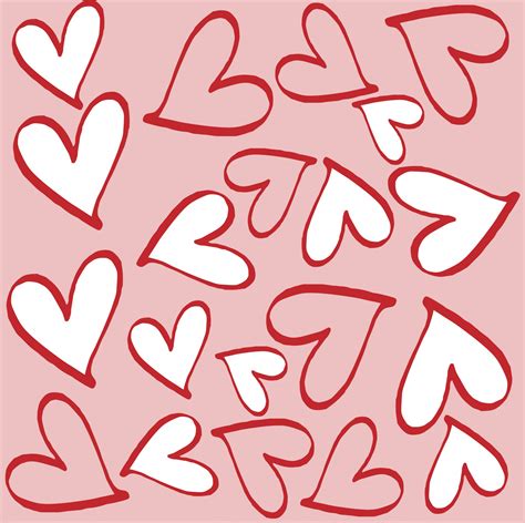 Hearts Hand Drawn Background Free Stock Photo Public Domain Pictures