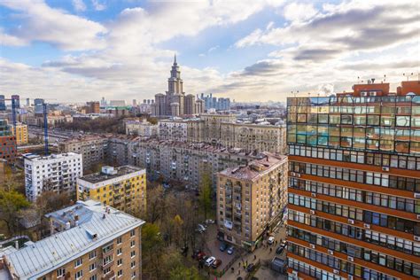 Modern Apartment Buildings In The New District Of Moscow Stock Image