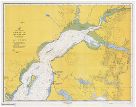 Cook Inlet Alaska Map 1949 Hullspeed Designs