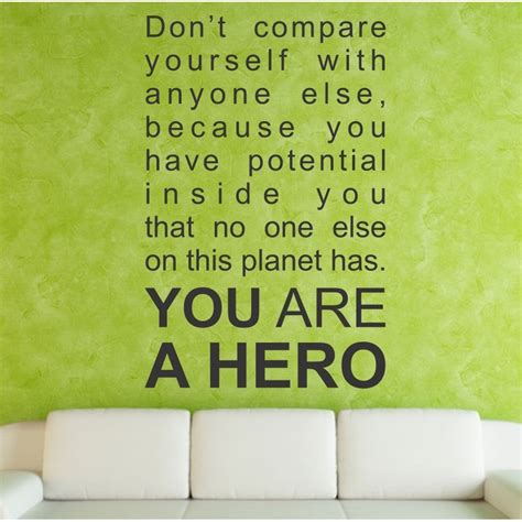 You Are A Hero Self Adhesive Wall Decoration Sticker