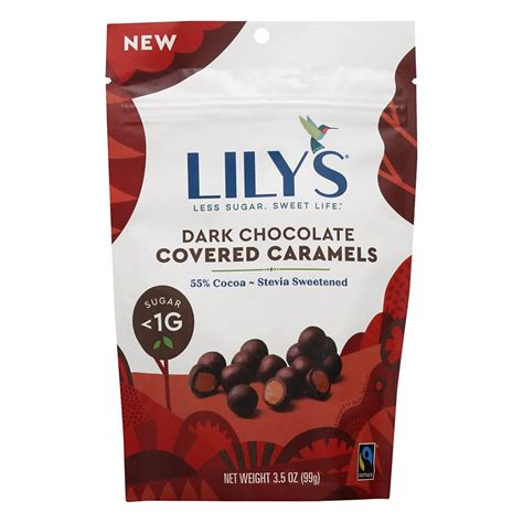 Lilys Dark Chocolate Covered Caramels Shop Popcorn At H E B