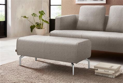 Fester, hochwertiger polyetherschaum, 18 cm stark. hülsta sofa Hocker »hs.440« wahlweise in Stoff oder Leder, Gussfüße poliert online kaufen | OTTO
