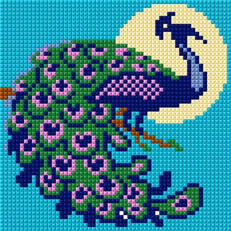 Counted cross stitch patterns to download, designed by peacock & fig. Ann Logan|10 Free Patterns Online|Peacock|4268