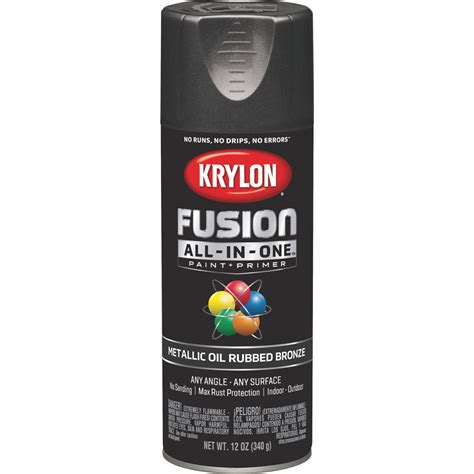 Krylon Fusion All In One Metallic Spray Paint And Primer Oil Rubbed