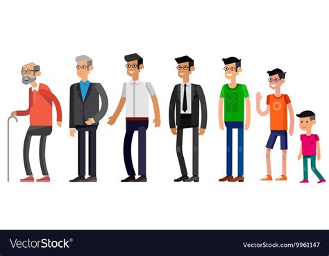 Generations Woman All Age Categories Royalty Free Vector