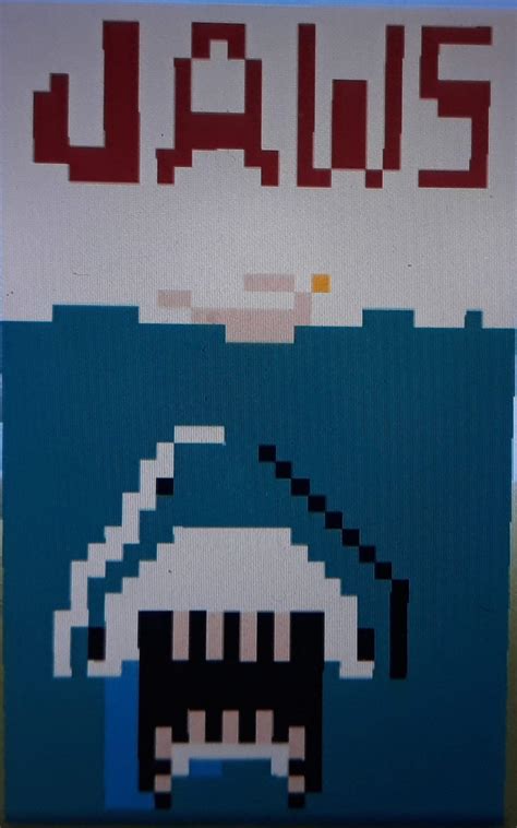 Minecraft Jaws Pixel Art Minecraft Amino