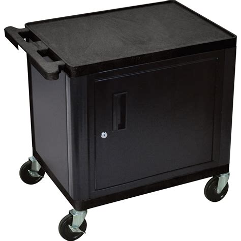 Luxor Utility Cart With Locking Steel Cabinet — 400 Lb Capacity 26in