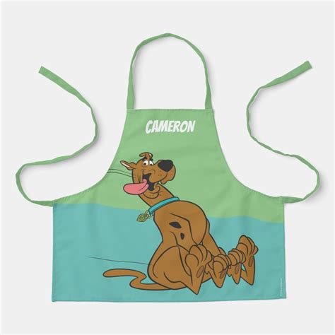 Scooby Doo Slide With Tongue Out Apron Zazzle Scooby Doo Scooby Apron