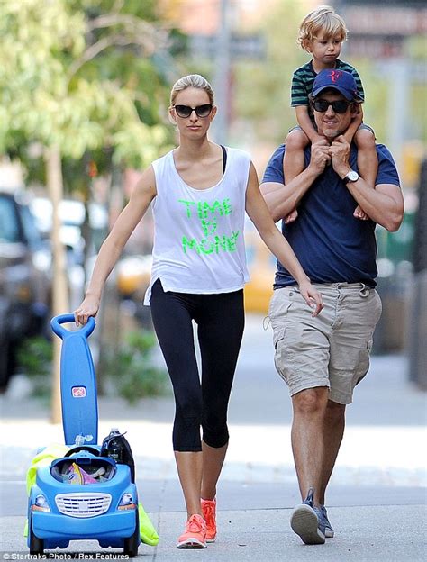 karolina kurkova takes a walk in manhattan with her husband archie drury and son tobin daily