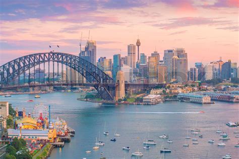 Downtown Sydney Skyline In Australia Stock Image Colourbox
