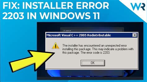 Fix The Installer Encountered An Unexpected Error In Windows
