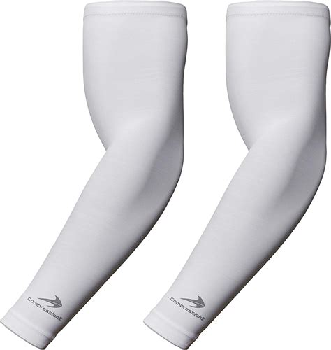 Youth Arm Sleeves White Compressionz