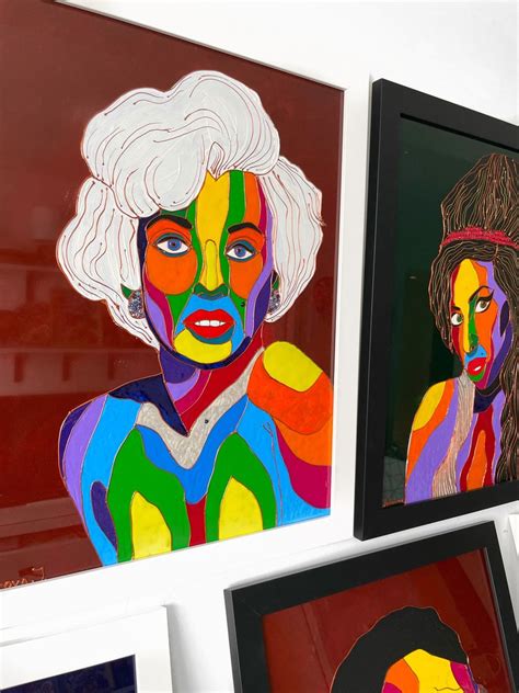 Marilyn Monroe Stained Glass Portrait Unique Home Decor Wall Etsy