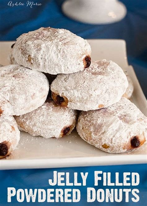 Jelly Filled Powdered Donuts With Images Powdered Donuts Homemade