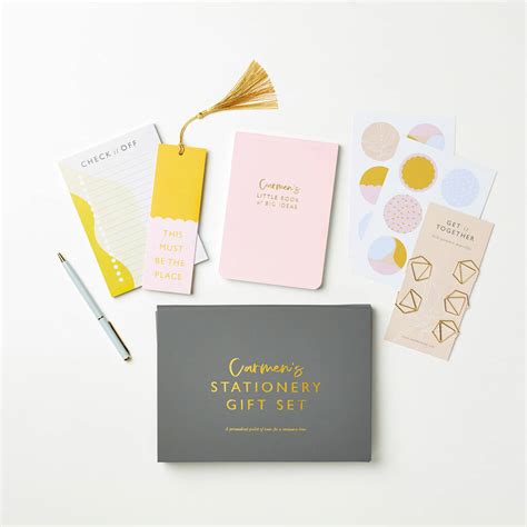 Personalised Stationery T Set By Martha Brook