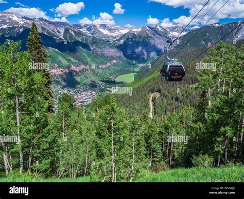 Telluride Town Colorado Summer High Resolution Stock Photography and