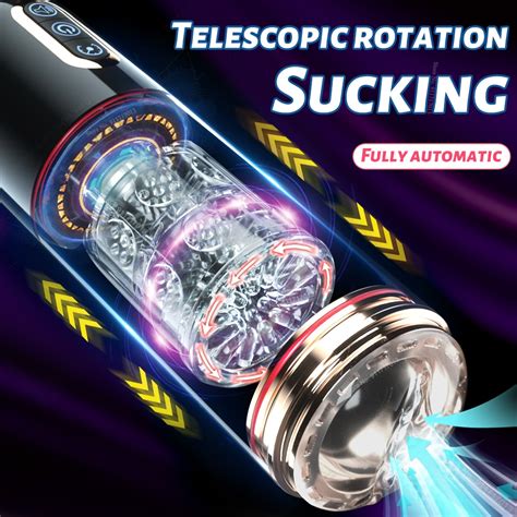 Automatic Telescopic Rotation Sucking Male Masturbator Cup Vagina