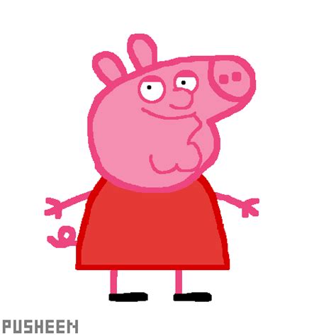 Pixilart Cursed Peppa Pig By Pusheeen