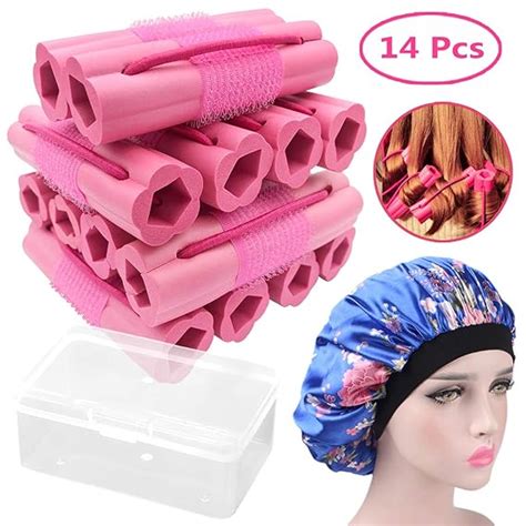 Hair Rollers Curlers Foam Sponge Hair Curlers Pillow