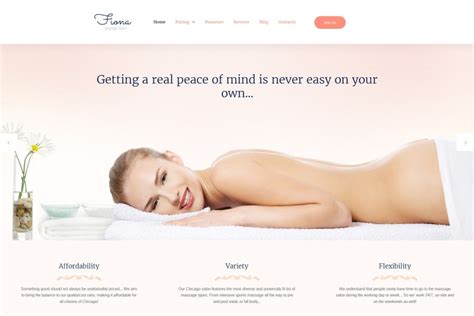 Massage Therapy Website Design For Massage Salons Motocms