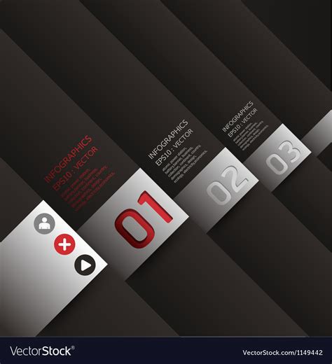 Modern Design template used for number banner Vector Image