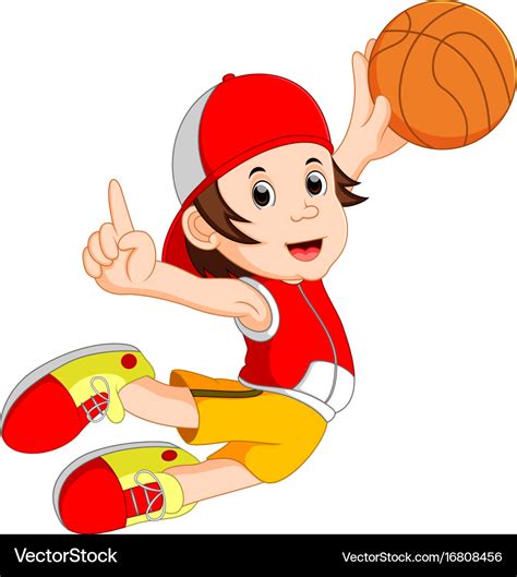 Basketball Player Cartoon Images ~ Vectorstock Cestas Cestos