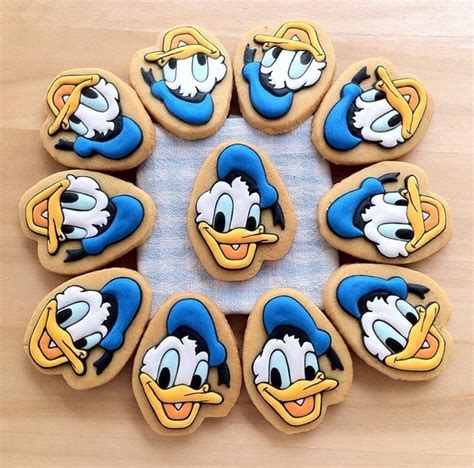 Donald Duck Birthday Party Iced Sugar Cookies — The Iced Sugar Cookie