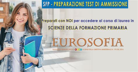 Scienze della formazione primaria: test di ammissione al percorso di