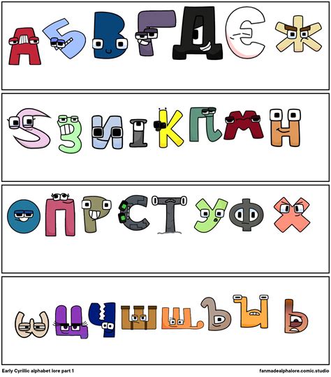 Early Cyrillic Alphabet Lore Part 1 Comic Studio