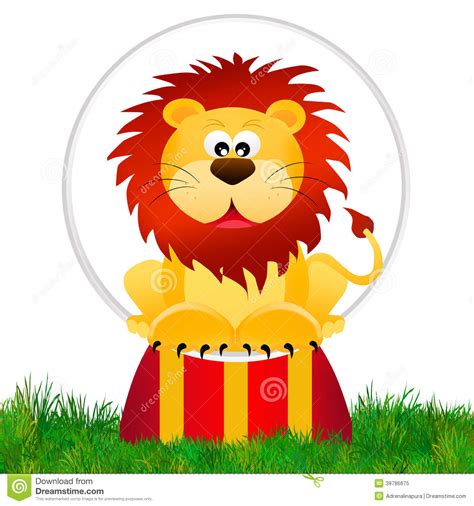lion   circus stock illustration image