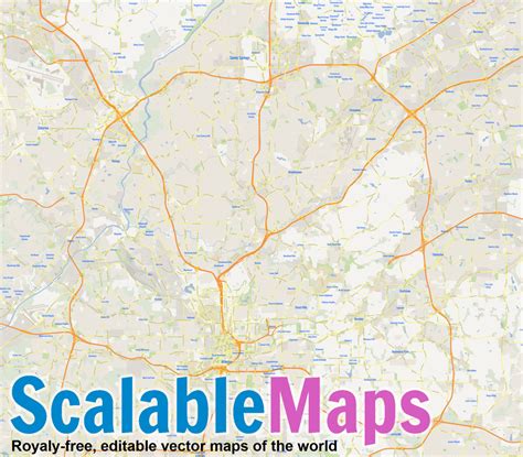 Scalablemaps Vector Map Of Atlanta Gmap Metropolitan Map Theme