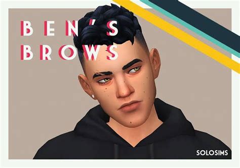 Sims 4 Maxis Match Finds — Solosims Bens Brows Benjamins New