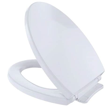 Toto Softclose Elongated Closed Front Toilet Seat In Cotton White Ss114