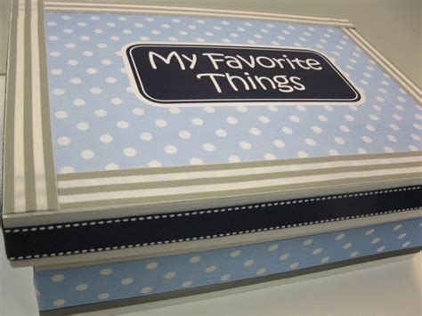 My Favorite Things Keepsake Box Personalized