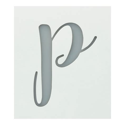 Premium Monogram Stencils Lowercase Cursive Alphabet 26 Pack